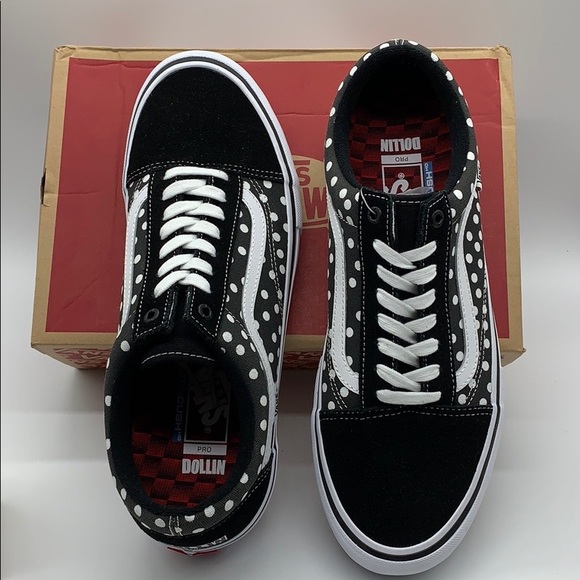 VANS OLD SKOOL PRO BAKER DOLLIN/Polka dots men’s - Picture 6 of 16